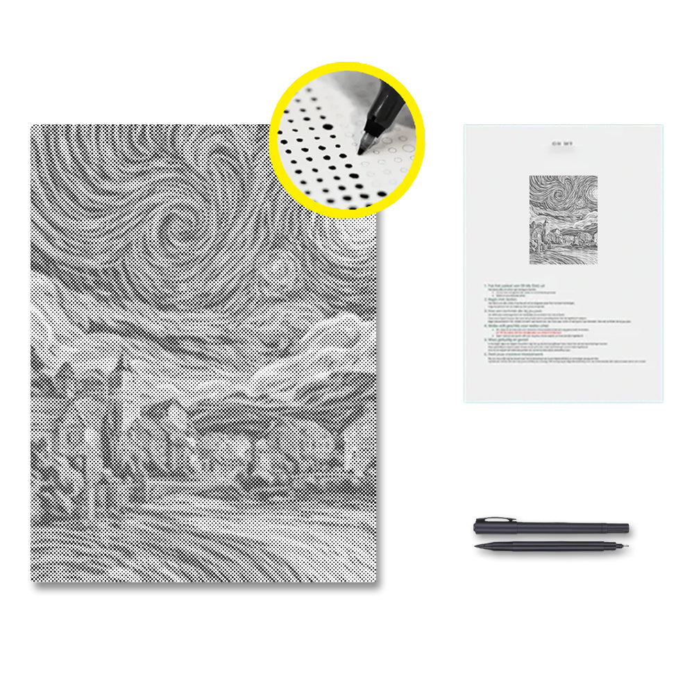 Starry Night Village - Dot Painting