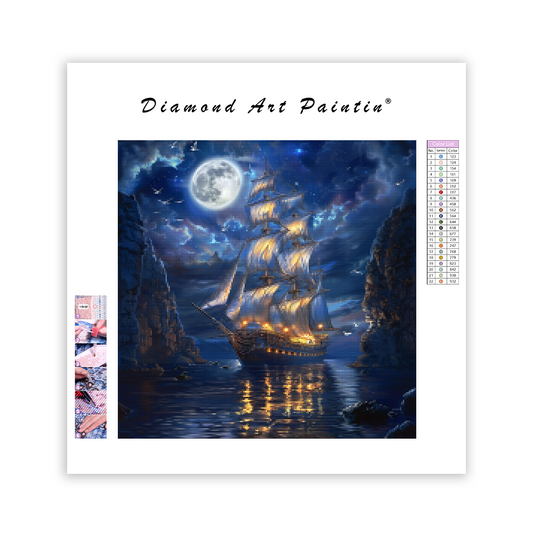 Moonlit Voyage – Diamond Painting