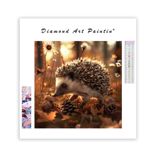 Pinecone Hedgehog - Diamond Painting