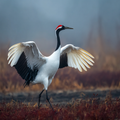 Red-crowned Crane Dance - Diamond Painting