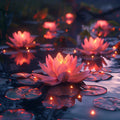 Holy Light Lotus - Diamond Painting