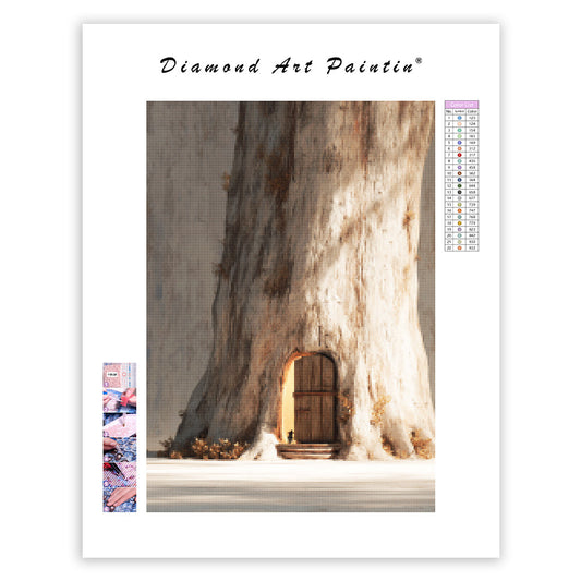 Tree Door Secret - Diamond Painting