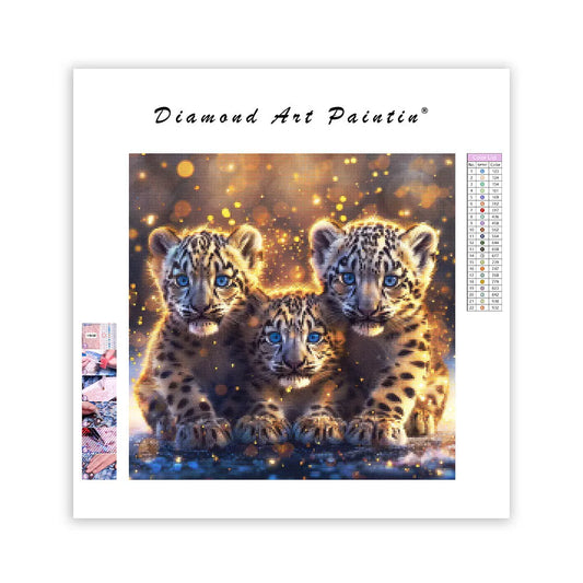 Golden Cubs - Diamond Painting