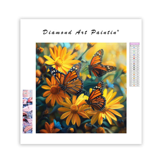 Meadow Butterflies - Diamond Painting