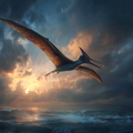 Pteranodon Over Ocean - Diamond Painting