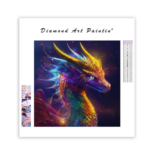 Majestic Fantasy Dragon - Diamond Painting