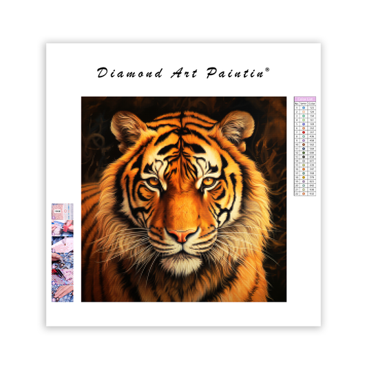 Fierce tiger - Diamond Painting