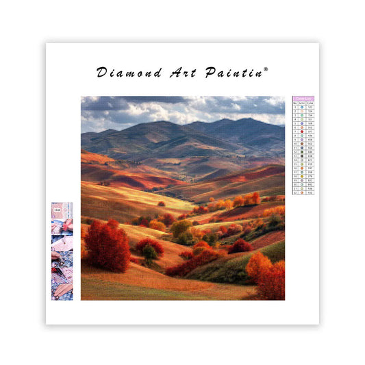 Golden Autumn Fields - Diamond Painting