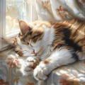 Sleeping Cat - Diamond Painting