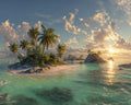 Tropical Island View - Diamond Painting