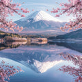 Fuji Cherry Reflection - Diamond Painting