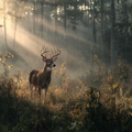 Deer at Dawn - Diamond Painting