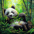 Lazy Panda - Diamond Painting