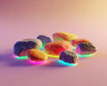 Floating Neon Stones - Diamond Painting