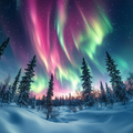 Northern Lights Display - Diamond Painting