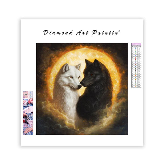 Two Wolves - Diamond Painting