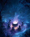 Witch’s Coven Around a Cauldron - Diamond Painting