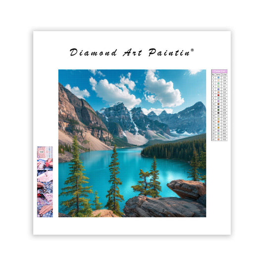 Banff Turquoise Lake - Diamond Painting