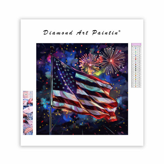 Stars and Stripes Celebration - Diamond Painting