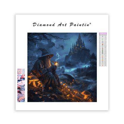 Forest Night Wizard - Diamond Painting