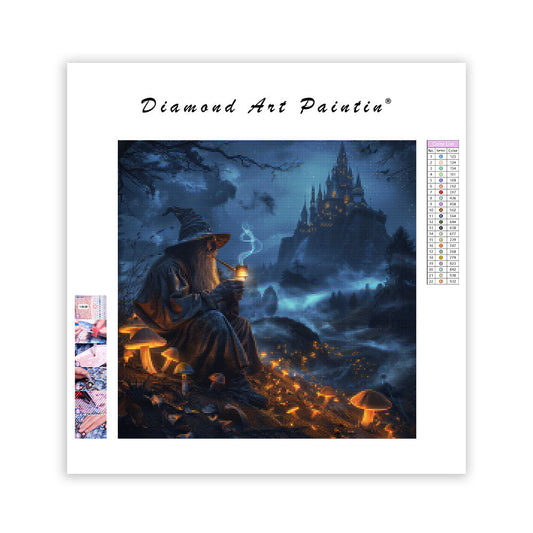 Forest Night Wizard - Diamond Painting