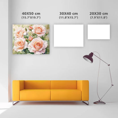 Blooming Pink Flowers - Diamond Painting