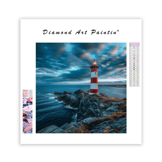 Lighthouse Cliff - Diamond Painting