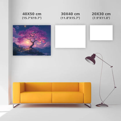 Magical Cherry Blossom Tree - Diamond Painting