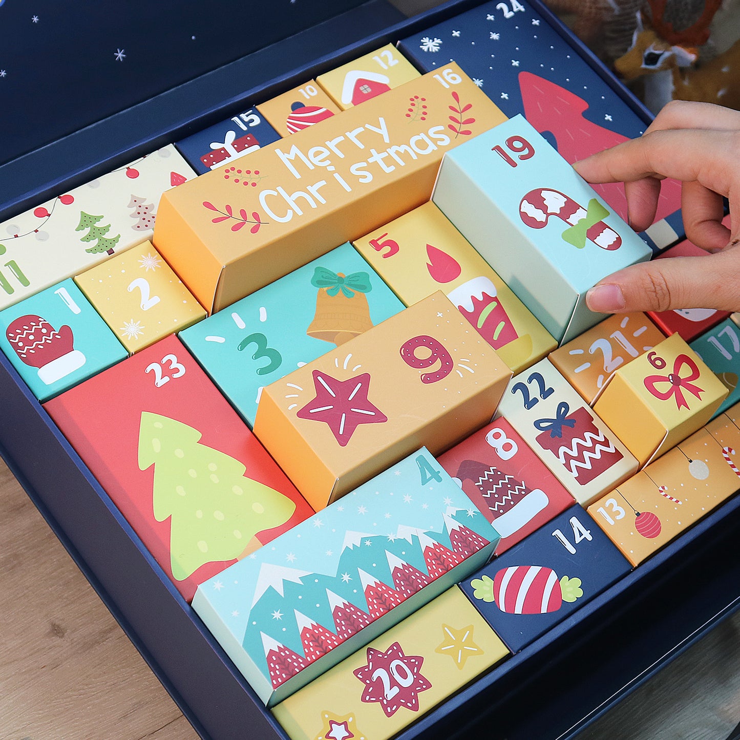 Diamond Painting Christmas Mystery Gift Box-Blue