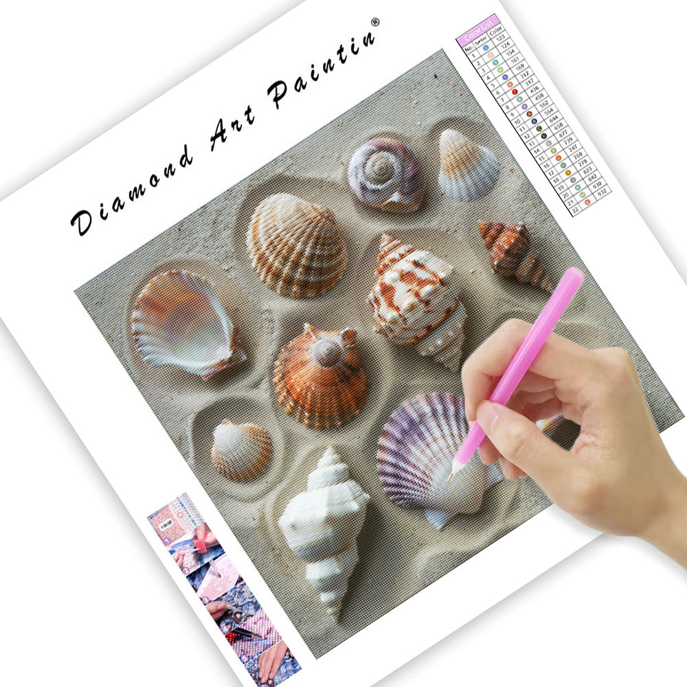 Coastal Shell Harmony - Diamond Painting