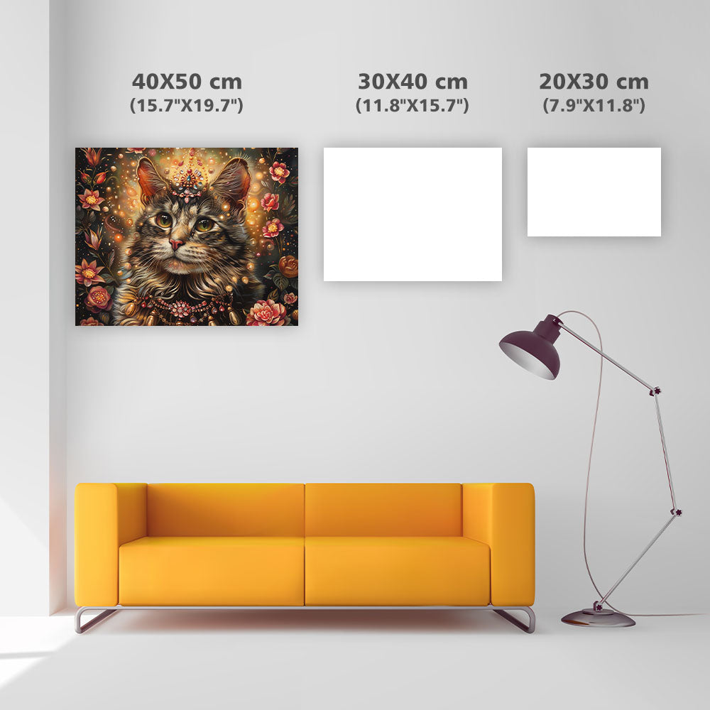 Blossom Cat Queen - Diamond Painting
