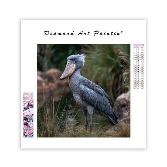 Shoebill Stork - Diamond Painting