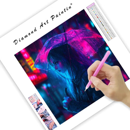 Cyberpunk Mystical Girl - Diamond Painting