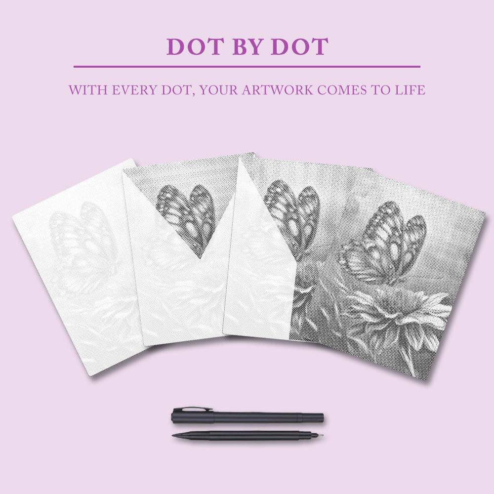 Vibrant Butterfly - Dot Painting