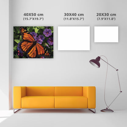 Monarch Bloom - Diamond Painting