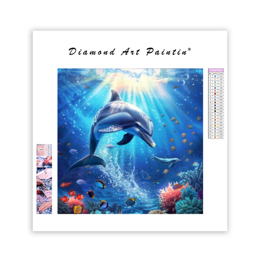 Ocean Dolphin Harmony - Diamond Painting