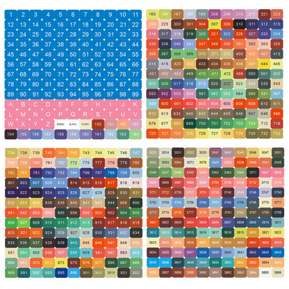 Diamond Painting DMC Color Card Label Sticker - Gift