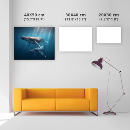 Humpback Whale and Calf - Diamond Painting
