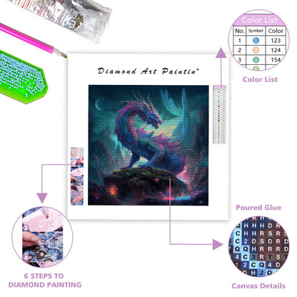Crystal Dragon - Diamond Painting