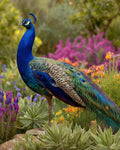 Peacock in the Garden - Diamond Painting