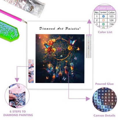 Butterfly Dreamcatcher - Diamond Painting