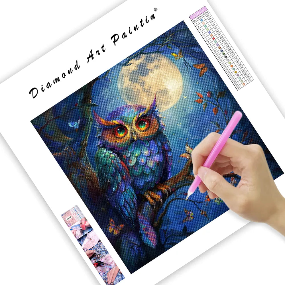 Mystic Owl – Diamond Painting