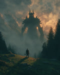 Giant’s Shadow Over the Land - Diamond Painting