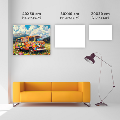 Flower Bus Journey – Diamond Painting