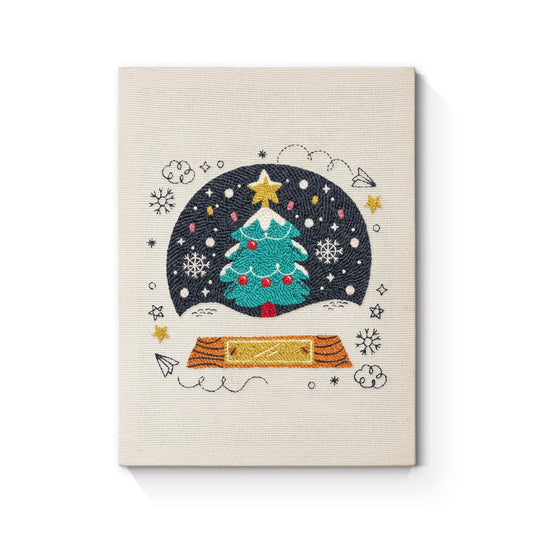 Christmas Tree Scene - Punch Needle