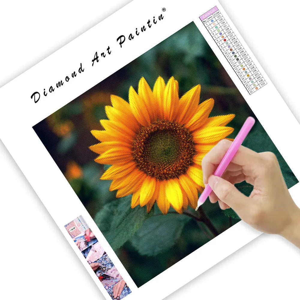 Vibrant Sunflower - Diamond Painting