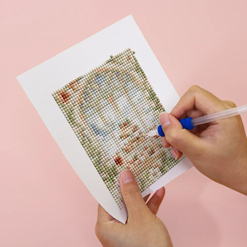Mini-Frosted Blue Christmas Postcards