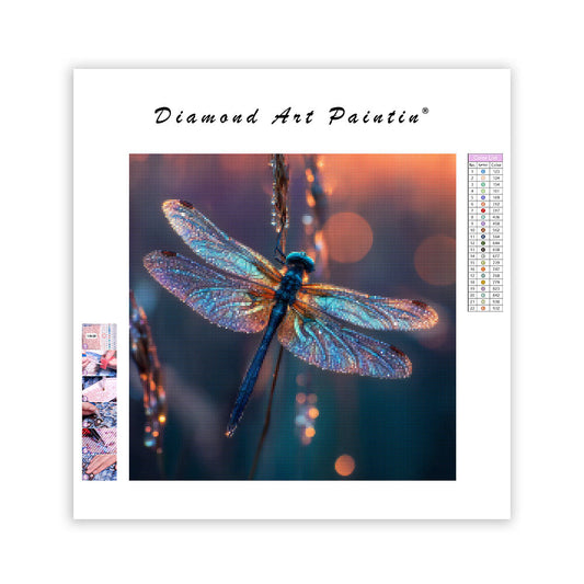 Dew-kissed Dragonfly - Diamond Painting
