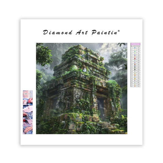 Ancient Temple in the Jungle - Diamond Painting