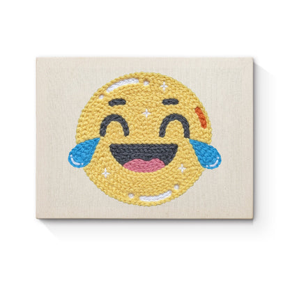 Laughing Emoji - Punch Needle